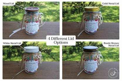 Mom Personalized Bible Verse Jar Gift - Color-Coded Scriptures for Encouragement & Prayer for Mothers