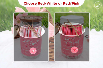 Scripture Love Jar – Christian Encouragement Gift for Wife Husband or Faith Filled Relationship