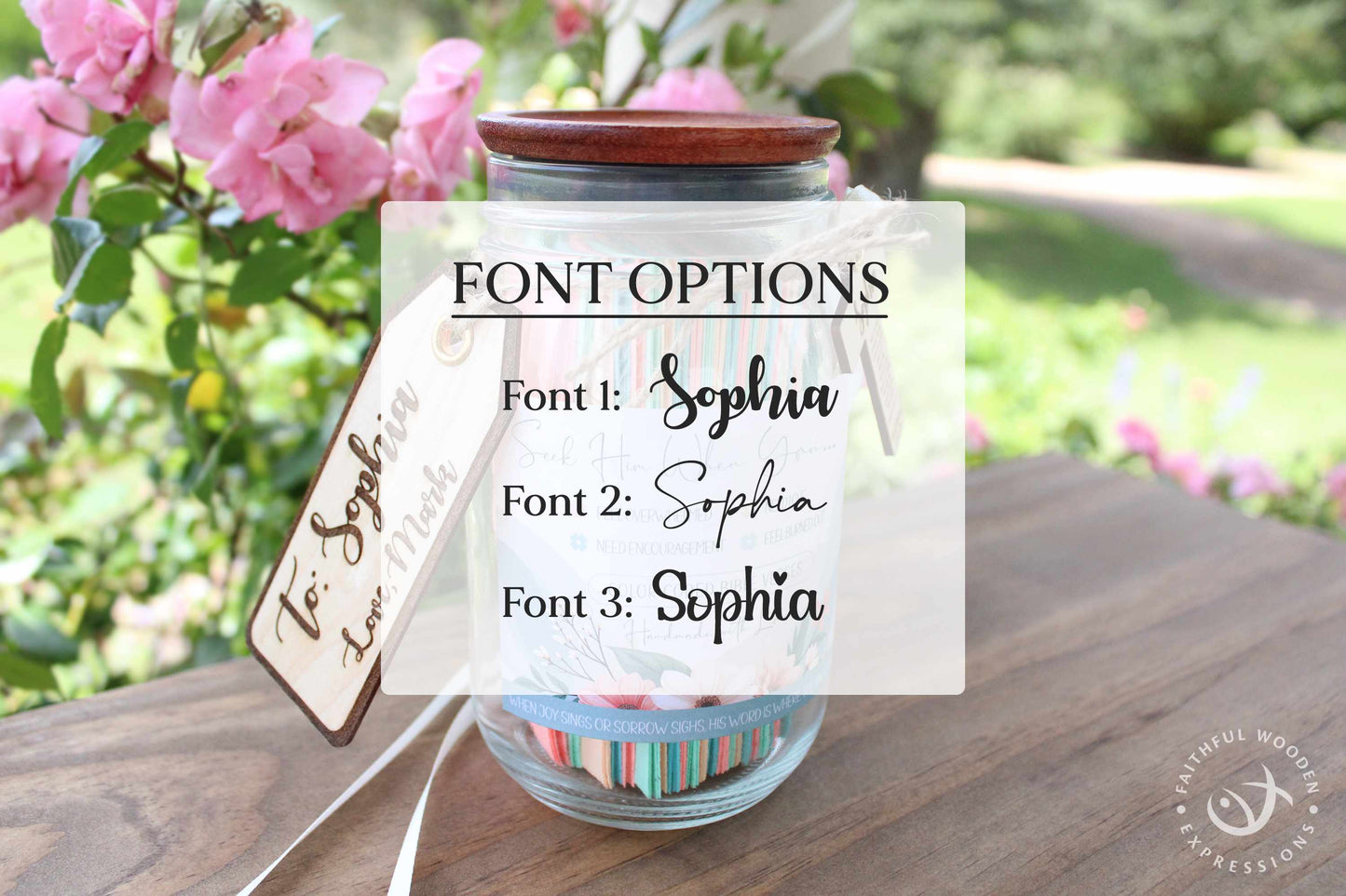 Bible Verse Jar for Christian Prayer and Encouragement