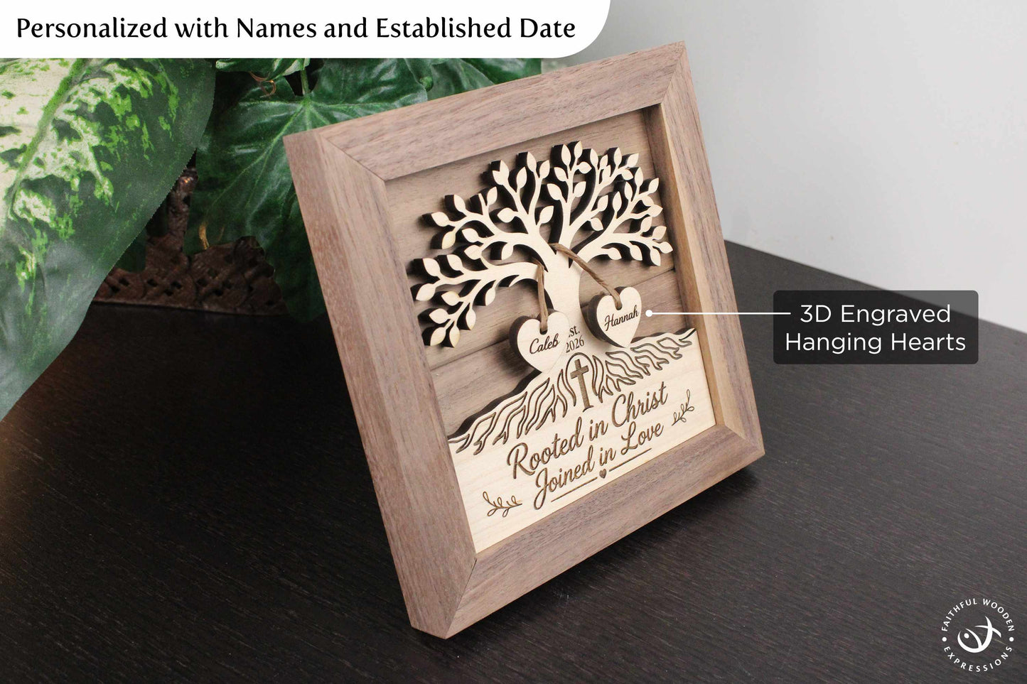 Personalized Wooden Sign for Couples, a Meaningful Wedding, Engagement, Anniversary, or Bridal Shower Gift