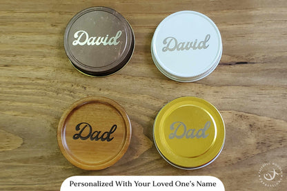 Seek Him Bible Verse Jar for Dad – Color-Coded Scriptures to Match His Emotions, Personalized Gift of Prayer, Encouragement & Daily Strength