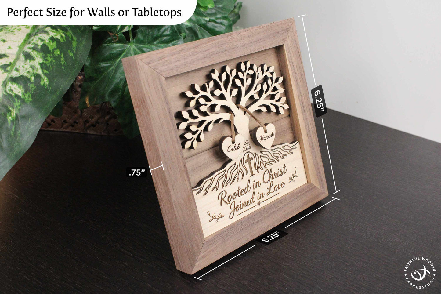 Personalized Wooden Sign for Couples, a Meaningful Wedding, Engagement, Anniversary, or Bridal Shower Gift