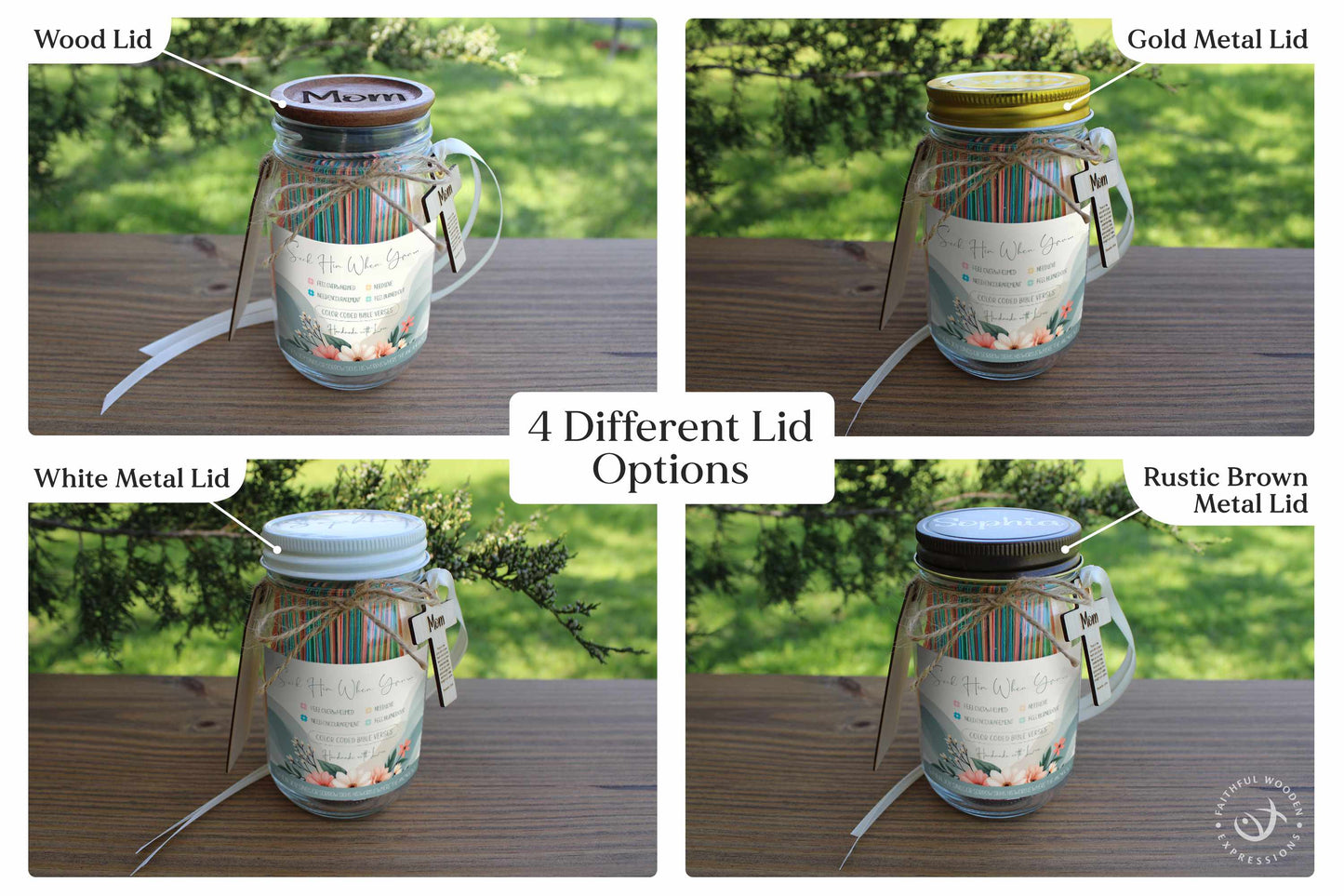 Bible Verse Jar for Christian Prayer and Encouragement