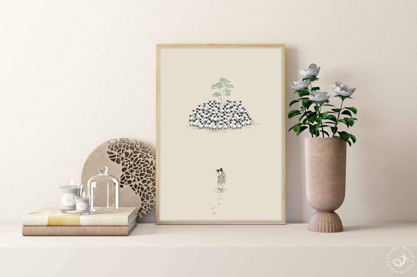 Lost Sheep Print: Good Shepherd Parable, Christian Wall Art (Digital Download)