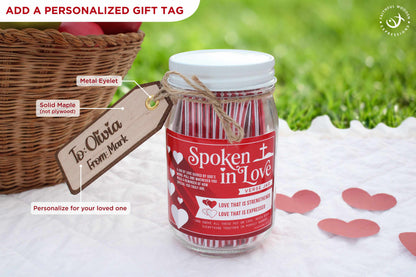 Personalized Bible Verse Jar for Mom, Wife, or Friend – Christian Encouragement Gift with Color-Coded Verses