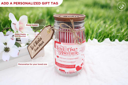 Christian Wedding or Engagement Gift – Love Bible Verse Jar with Scripture Encouragement