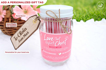 Scripture Love Jar – Christian Encouragement Gift for Wife Husband or Faith Filled Relationship