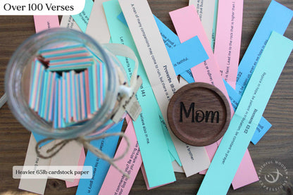 Bible Verse Jar for Christian Prayer and Encouragement