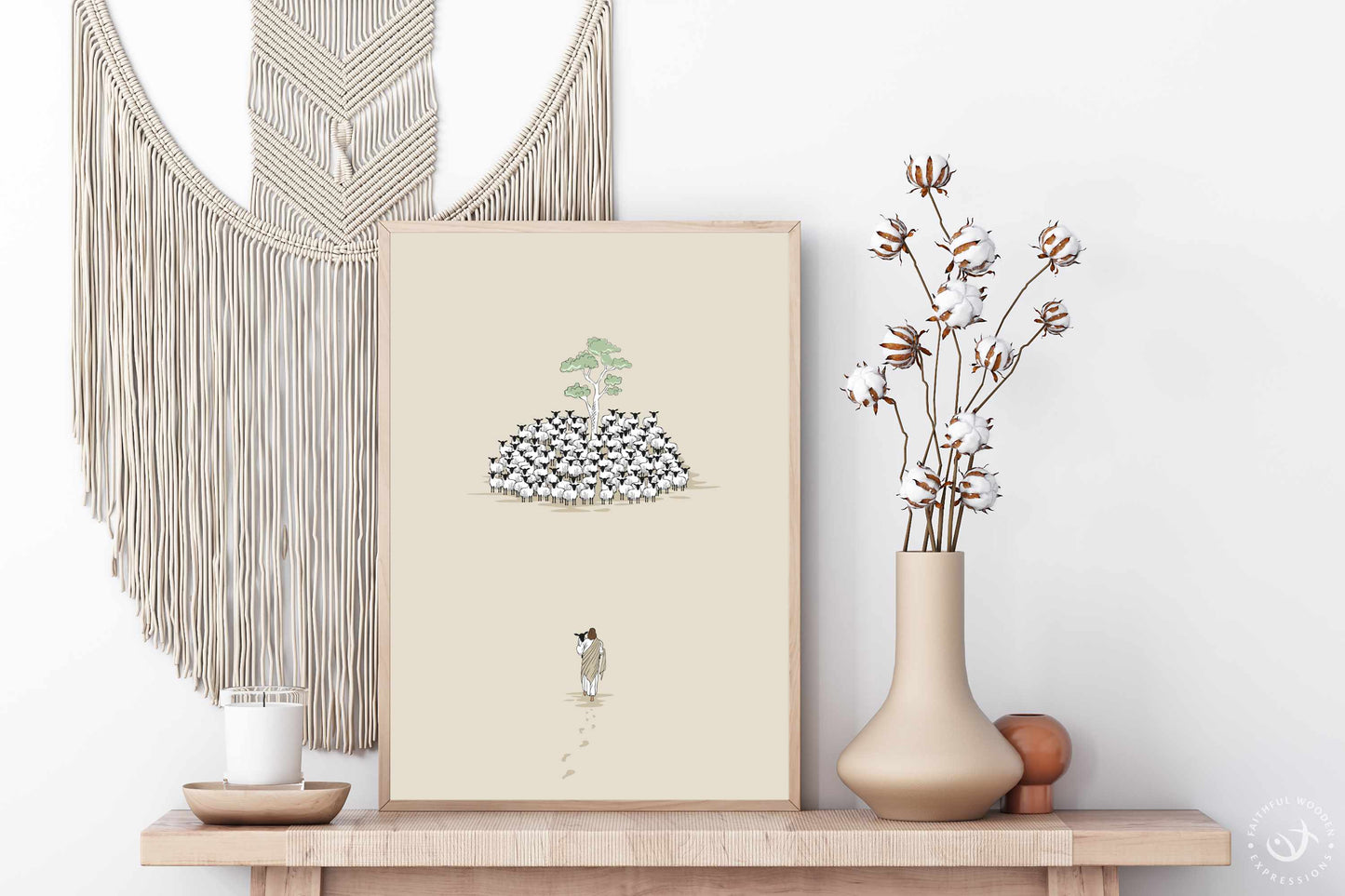 Lost Sheep Print: Good Shepherd Parable, Christian Wall Art (Digital Download)