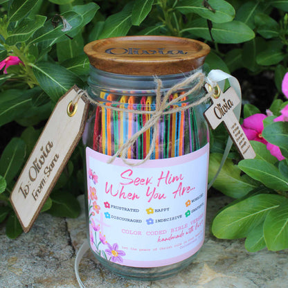 Bible Verse Jar for Girls with Daily Encouragement Scriptures