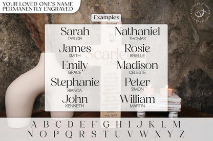 Personalized Baptism Cross Engraved With Name
