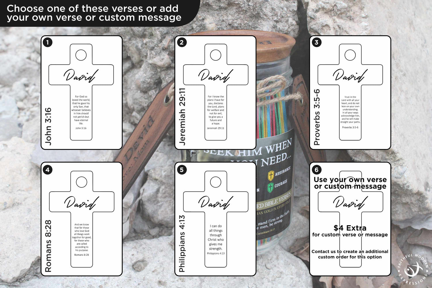 Christian Bible Verse Jar for Men - Color Coded Gift for Guidance Motivation and Assurance