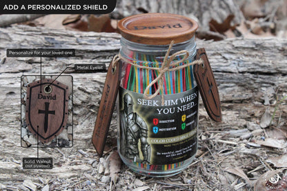 Christian Bible Verse Jar for Men - Color Coded Gift for Guidance Motivation and Assurance